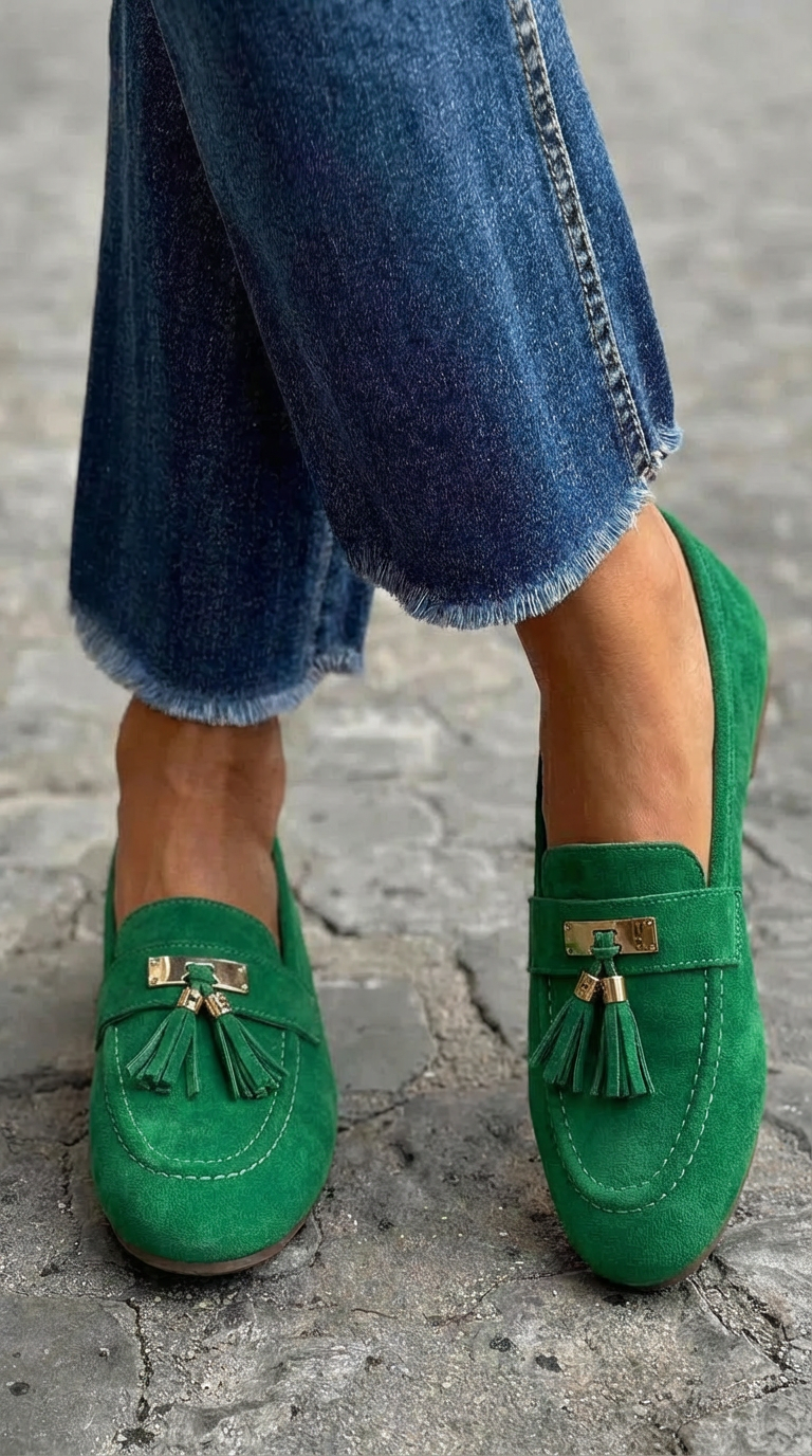 Elegante mocassin met kwastjes