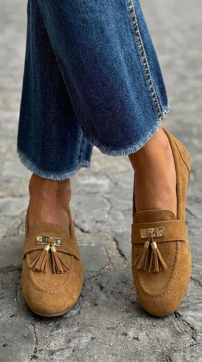 Elegante mocassin met kwastjes