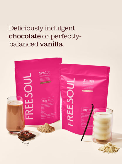 Free Soul Sculpt Hybrid Protein Powder Blend