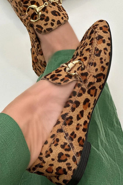 Mocassin met luipaardprint