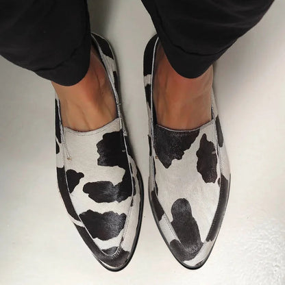 Mocassins met koeienprint