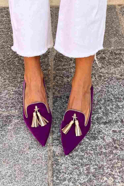 Elegante mocassin met kwastjes