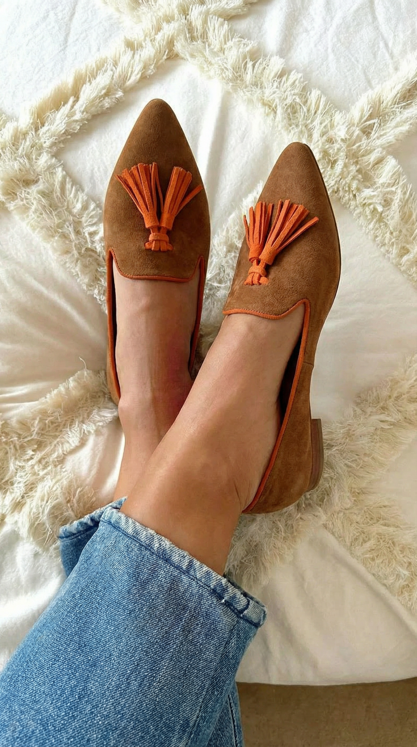 Elegante mocassin met kwastjes
