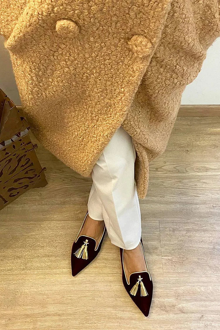 Elegante mocassin met kwastjes