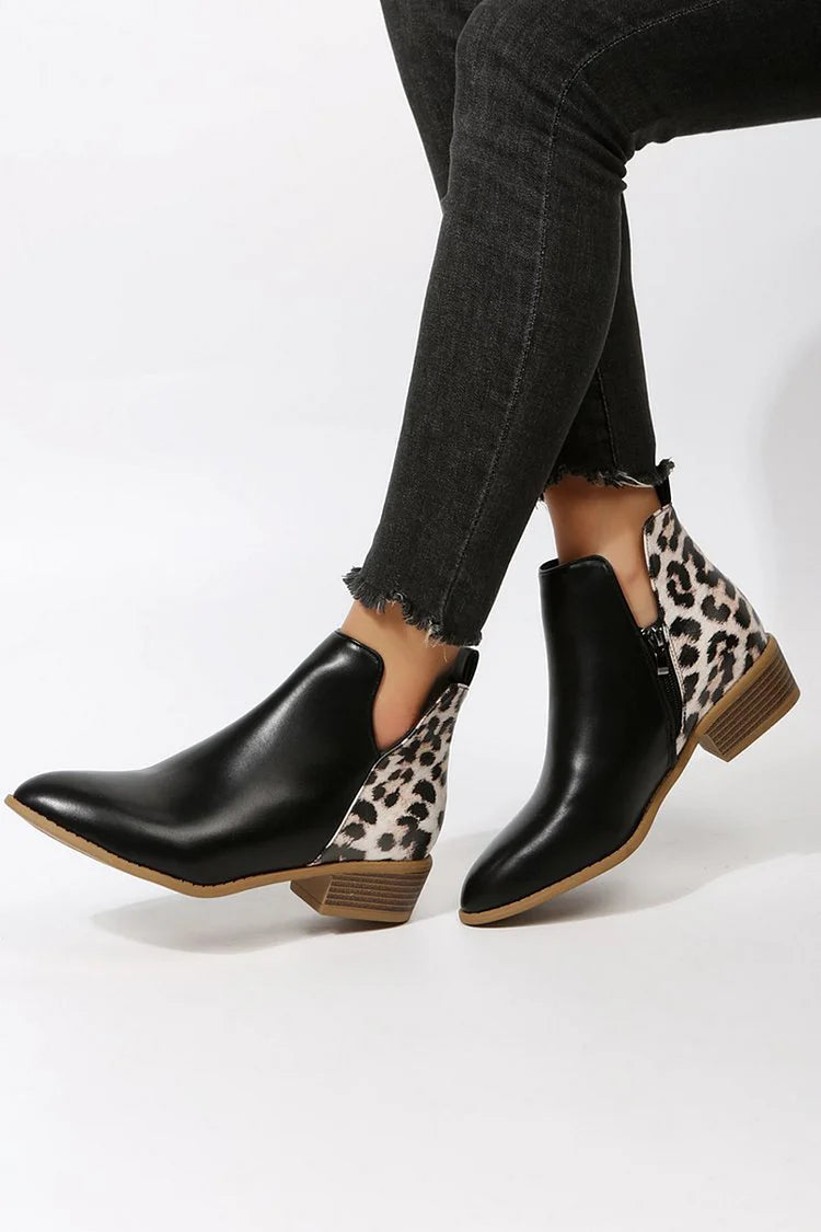Chelsea boots met animalprint