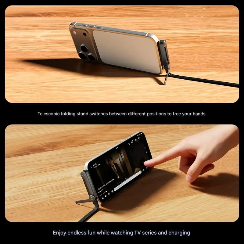 Snellaadkabel met Telefoonhouder 240W Ultra-Fast