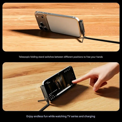 Snellaadkabel met Telefoonhouder 240W Ultra-Fast