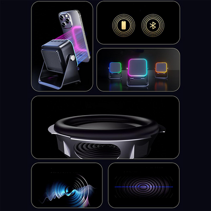 5-in-1 Multifunctionele Bluetooth Speaker met Draadloze Oplader