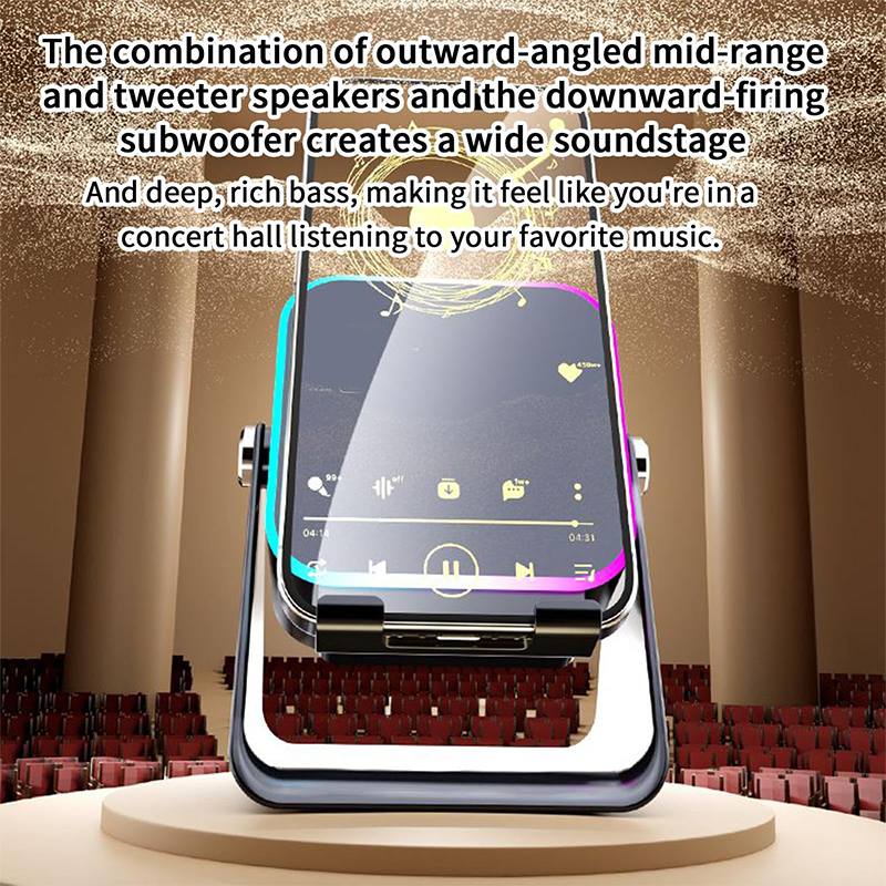 5-in-1 Multifunctionele Bluetooth Speaker met Draadloze Oplader